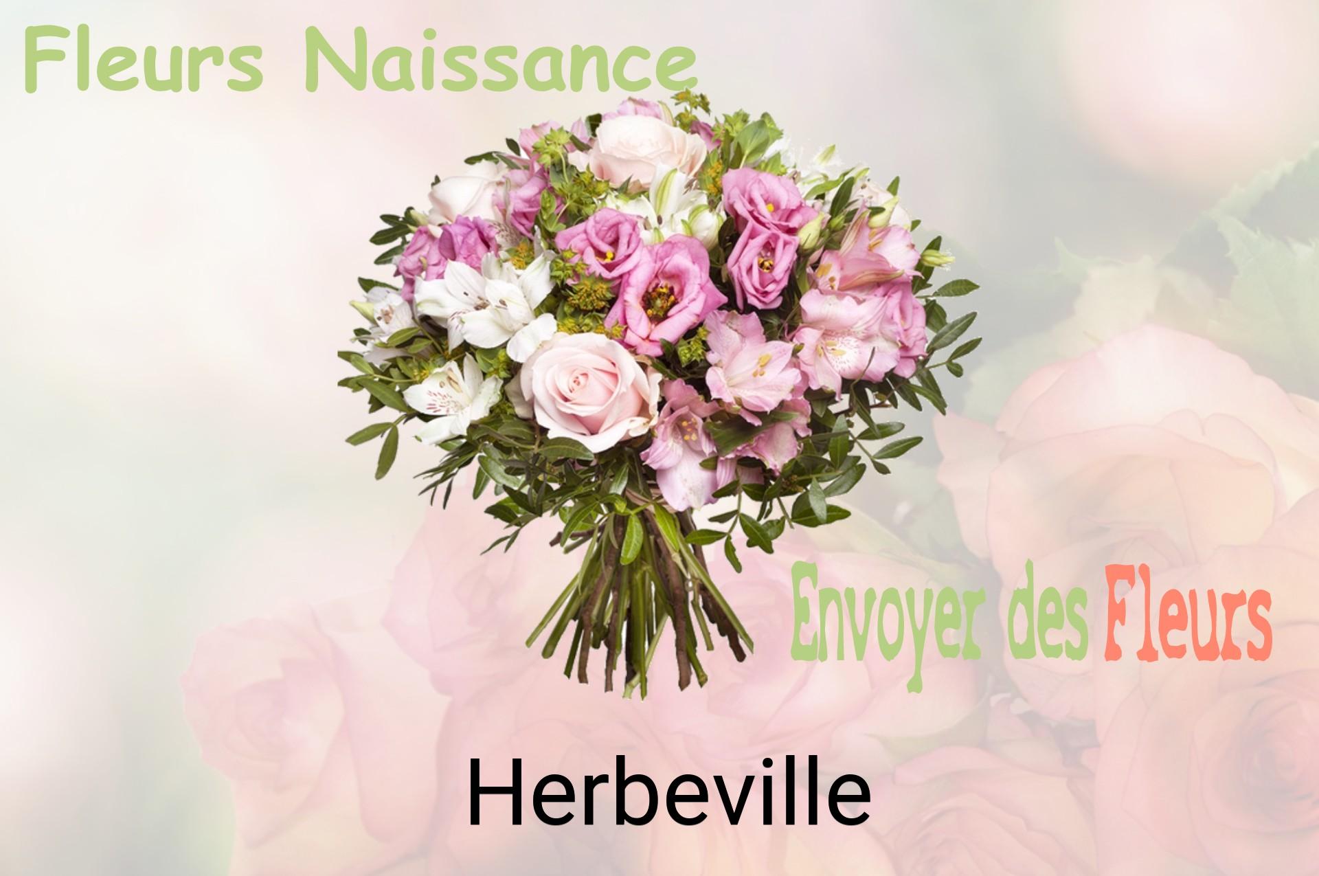 Bouquet de fleurs de naissance livré à Herbeville